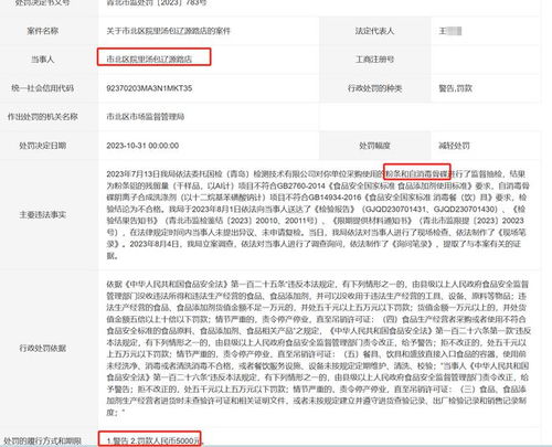 粉条和自消毒骨碟不符合食品安全标准被罚 青岛院里汤包辽源路店 已整改